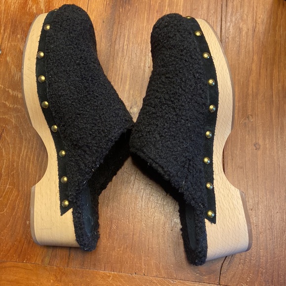 J Crew Curly Faux Shearling Clog - Picture 4 of 7